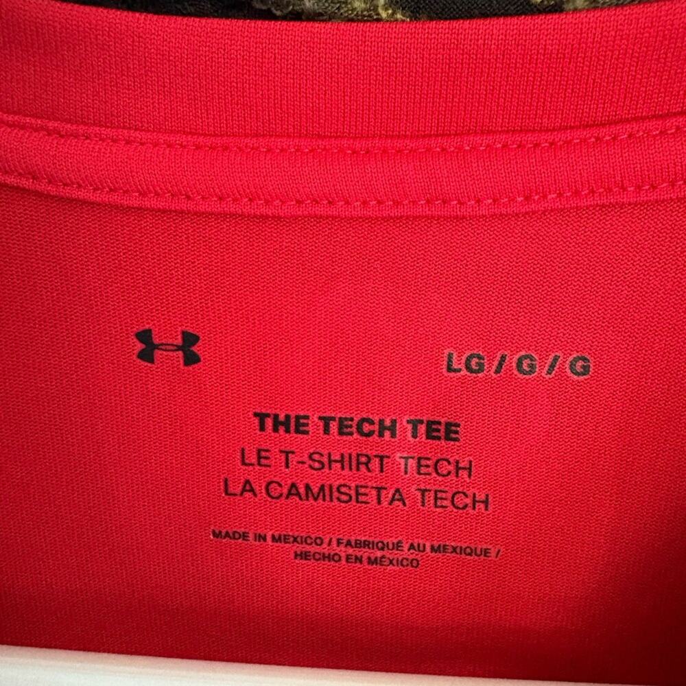 Under Armour Tech 2.0 Red Short-Sleeve Athletic Tee - Picture 7 of 7